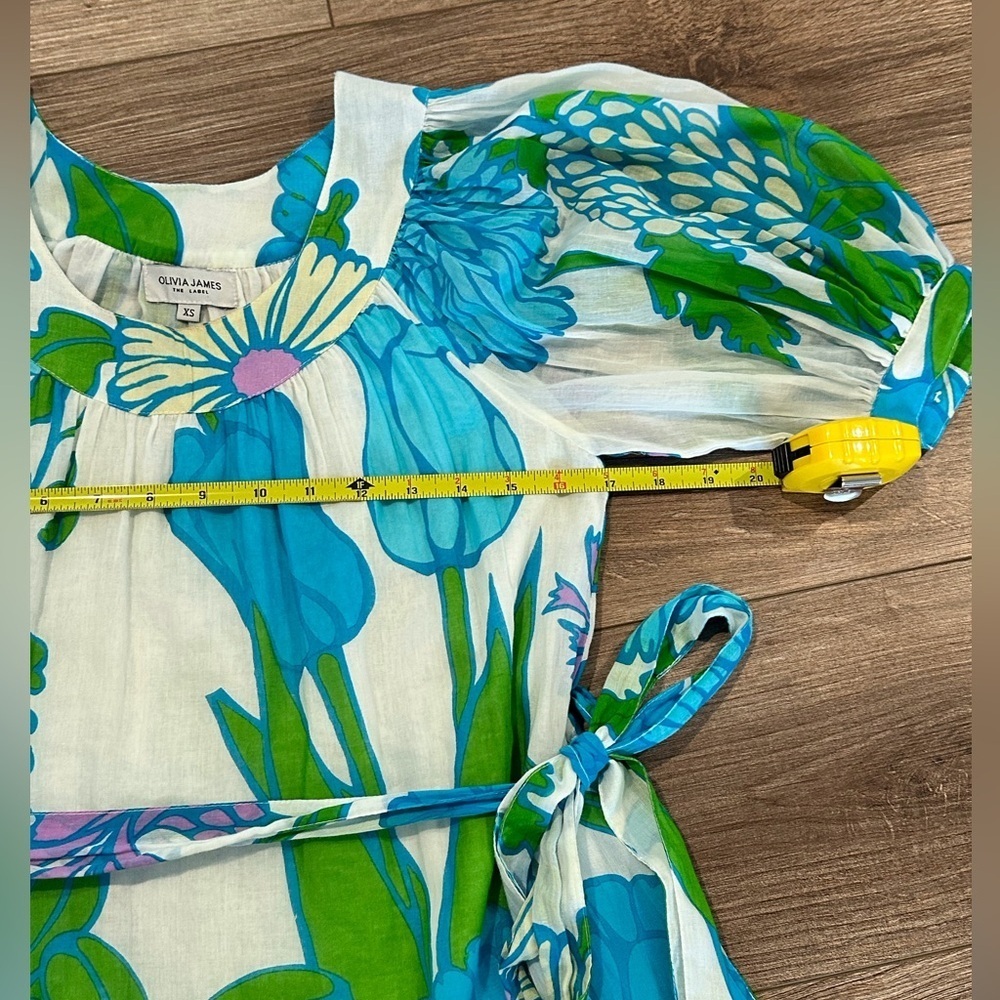 Olivia James The Label Anna Dress in Mod Floral Aqua XS - Picture 10 of 11